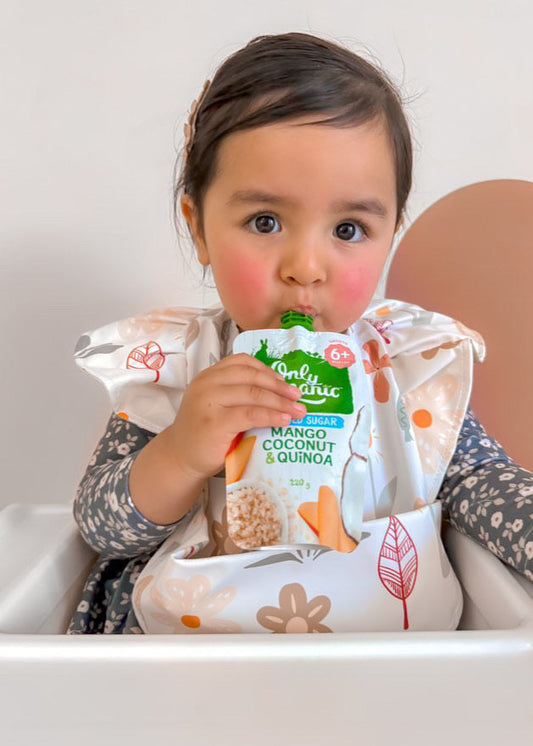 Ruffle Bib - Earth and Petals