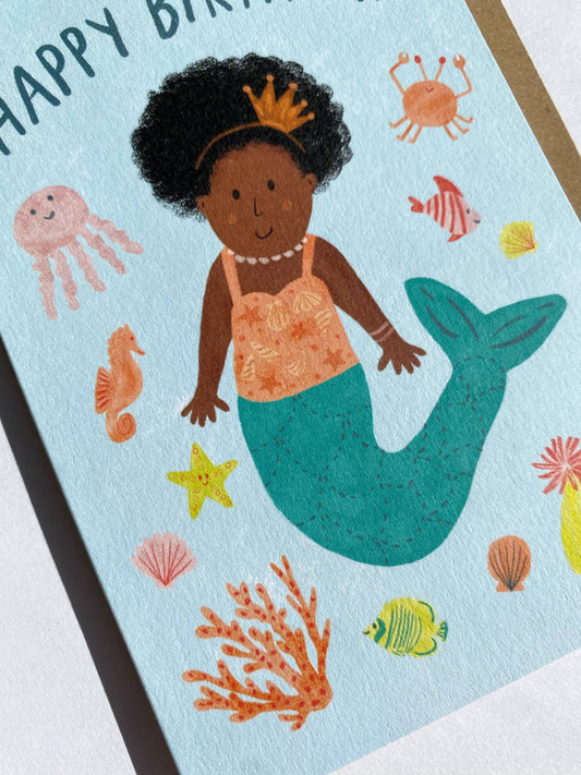 Mermaid Birthday Card