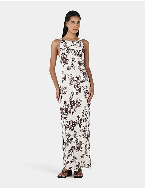 Mizzi Midi Dress Creme Floral