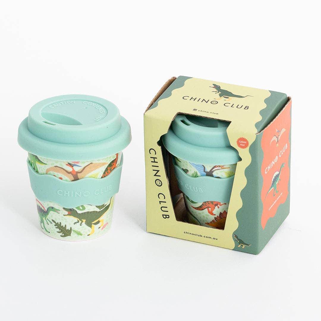 Green Dino Babychino Cup