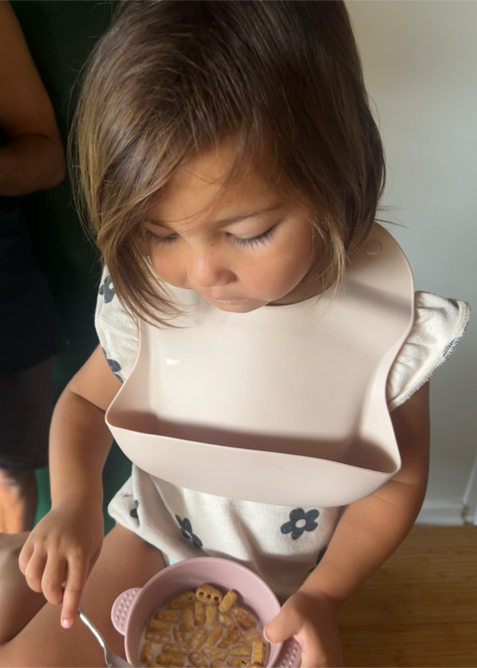 Silicone Bib - Rose