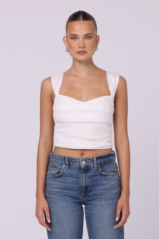 Kelly Corset Top White