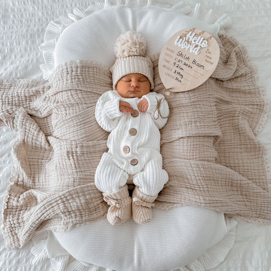Ivory Knit Romper