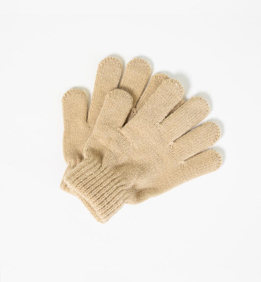 Organic Cotton Gloves Beige