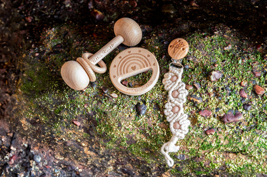 Nibble & Joy Beechwood Baby Gift Set