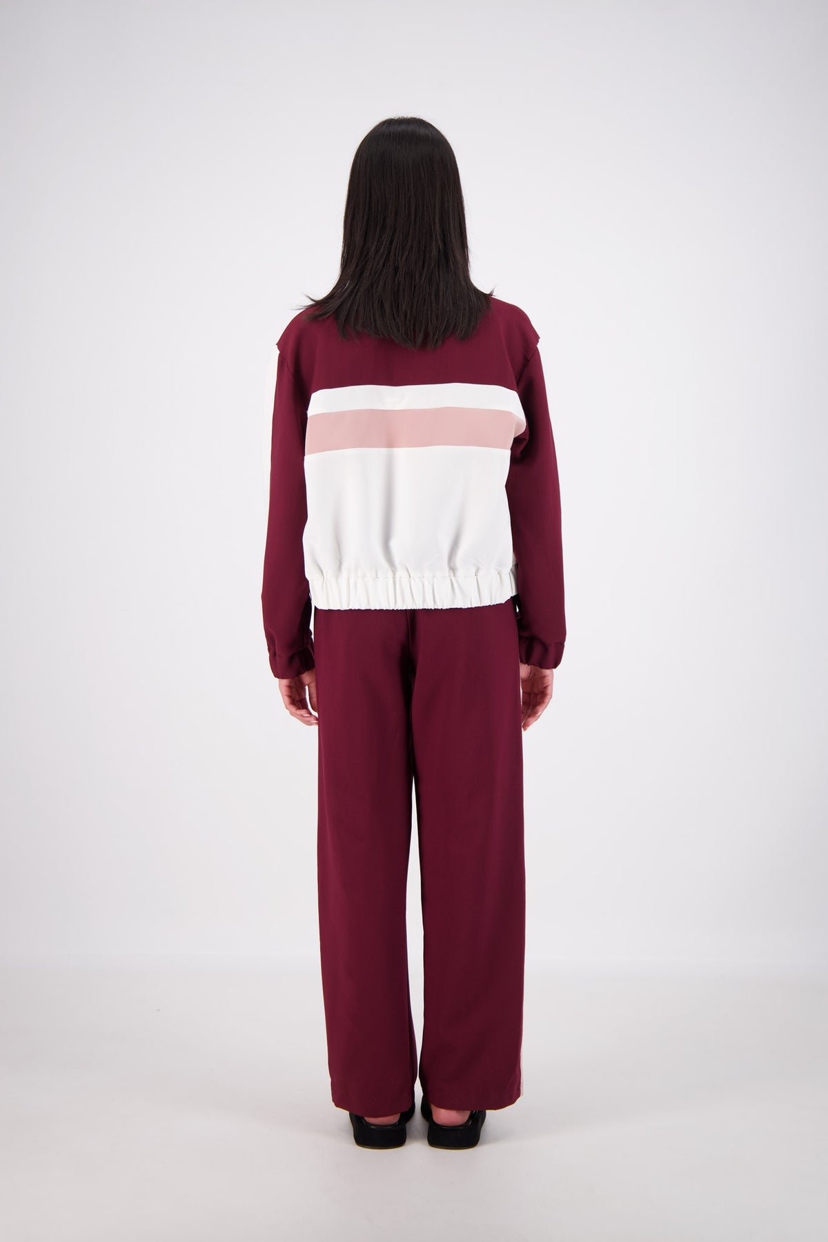 Cassis Funnel Neck Jacket Plum