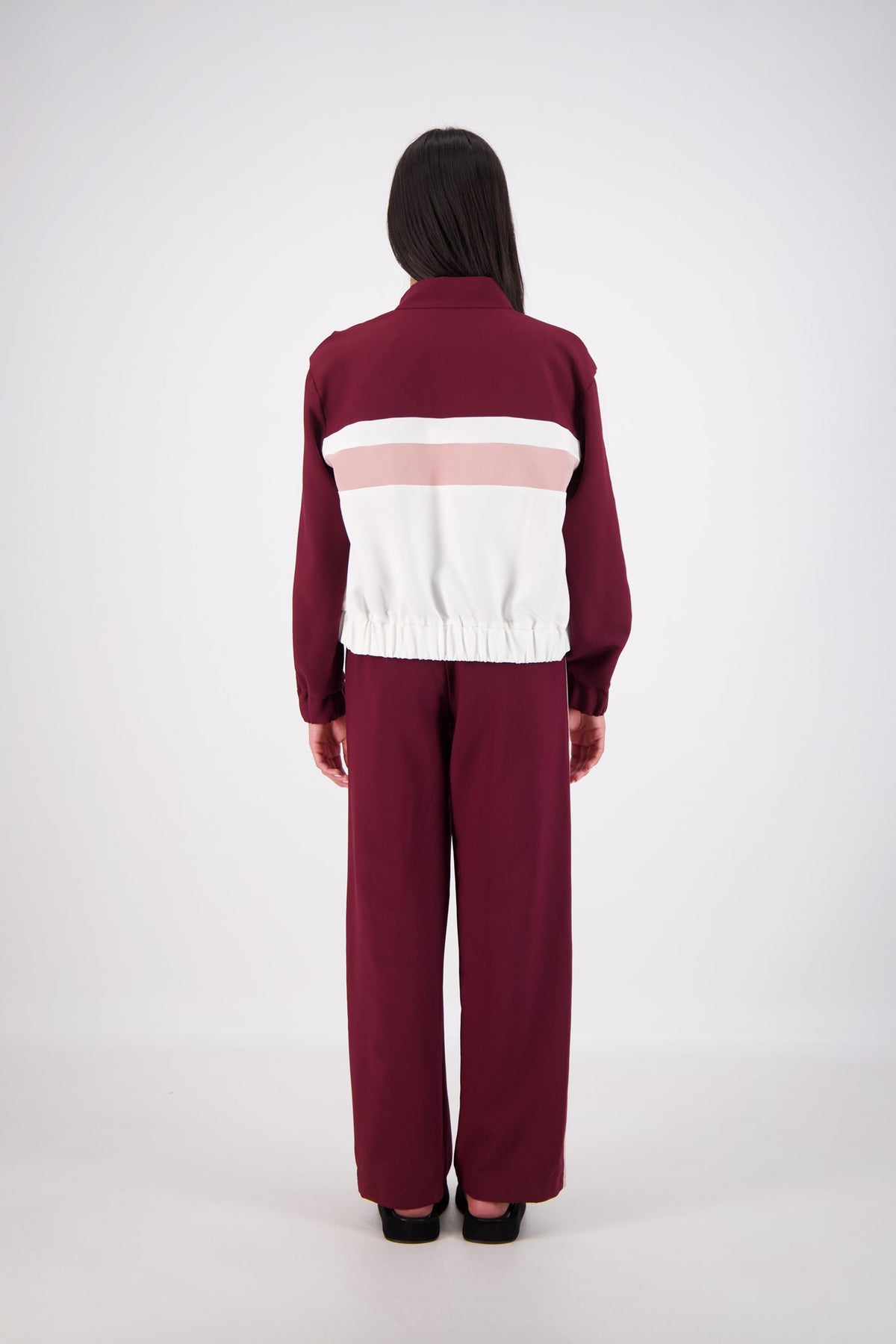 Cassis Funnel Neck Jacket Plum