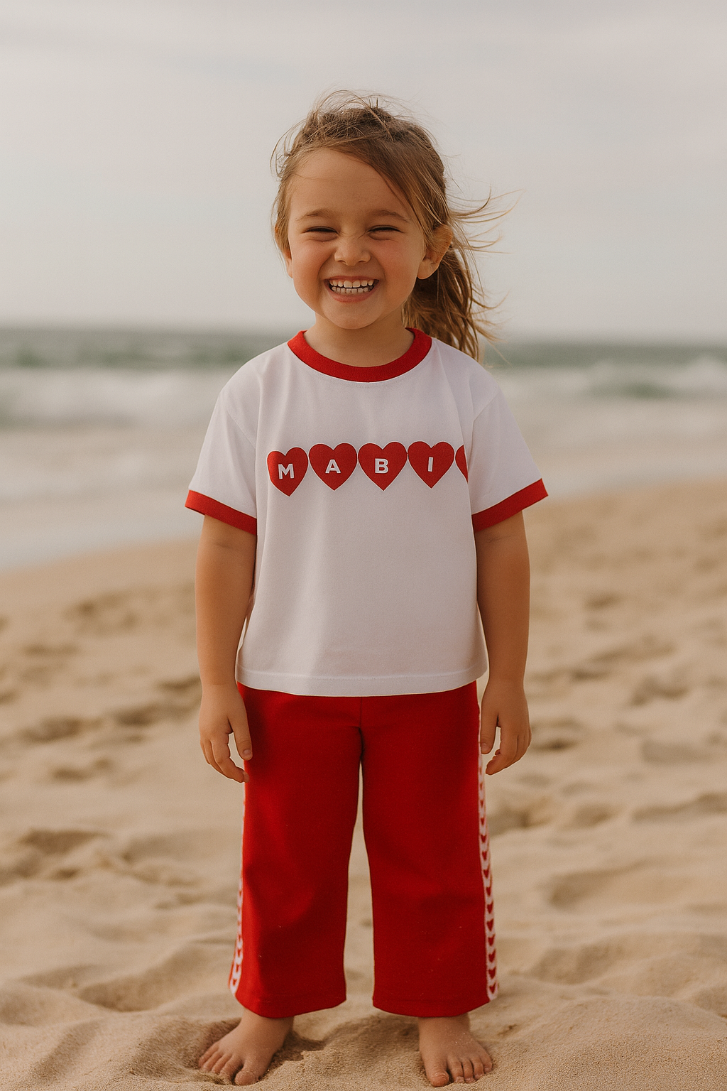 Sweetie Kids Red Heart Pants