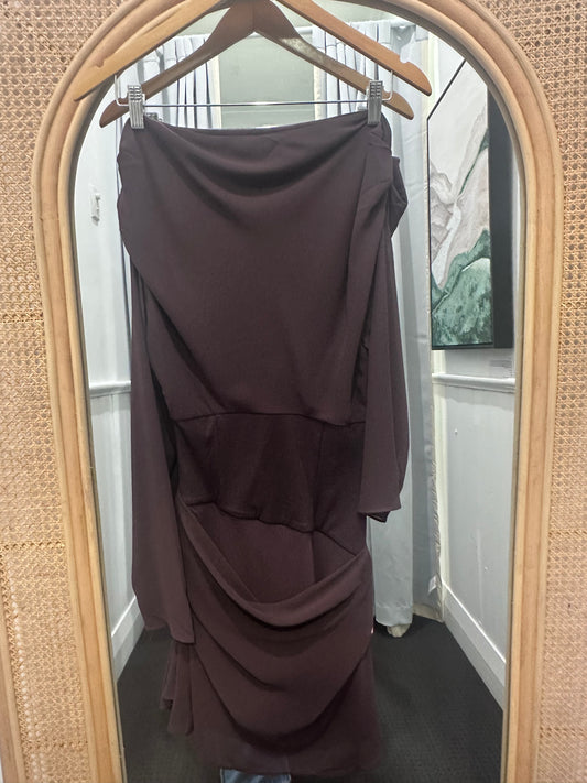 ADA LONG SLEEVE MINI - BROWN