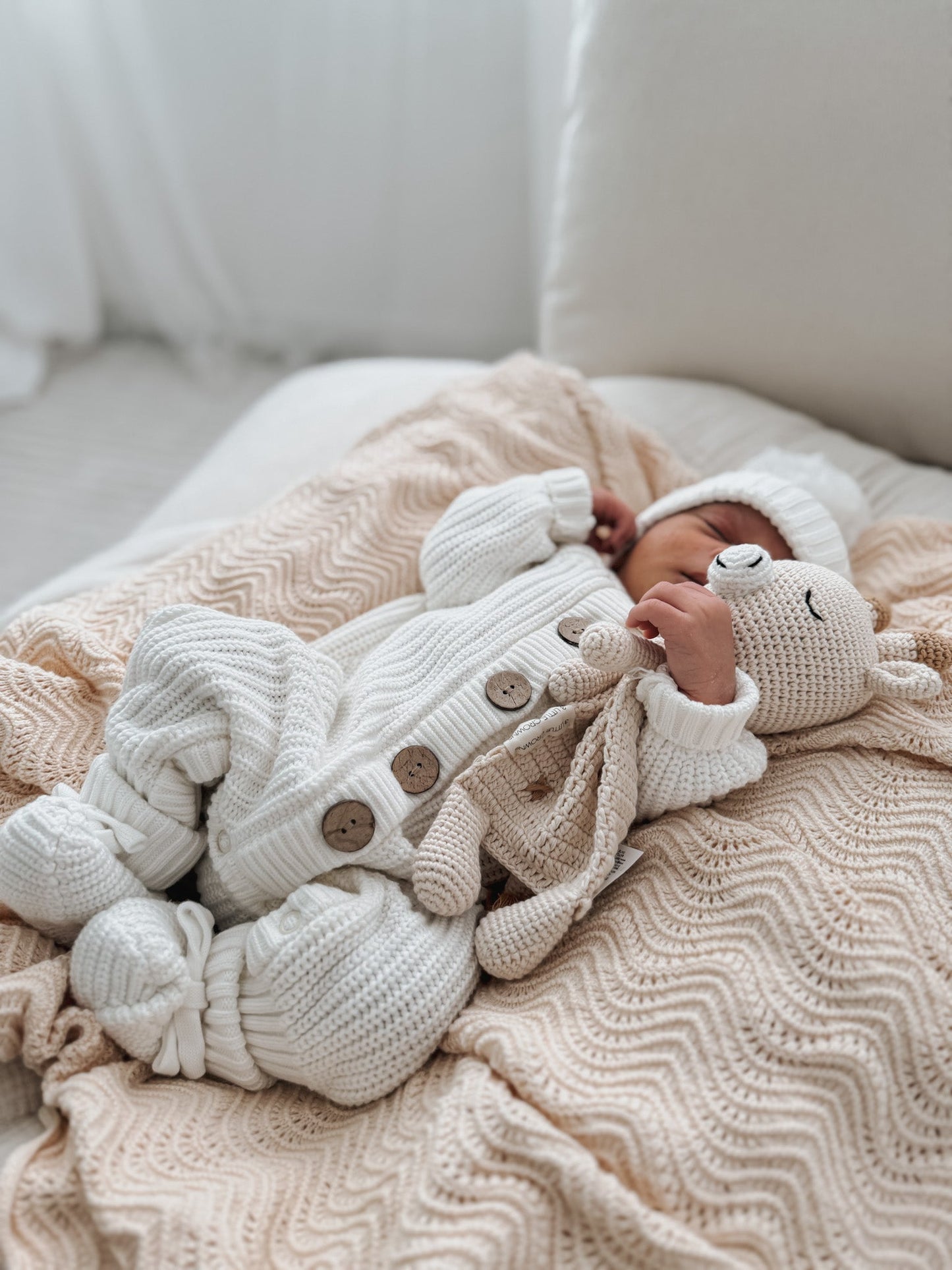 Ivory Knit Romper