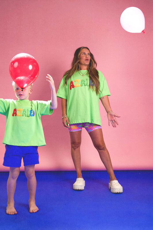 Bubble Adult Tee Green Apple