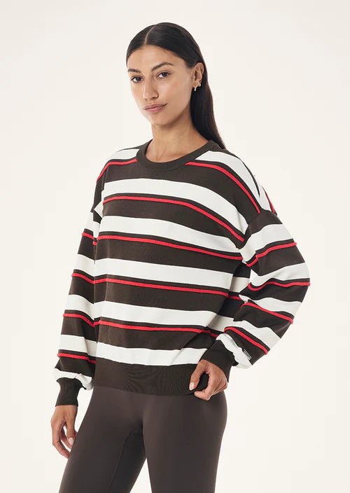 Retreat stripe sweater