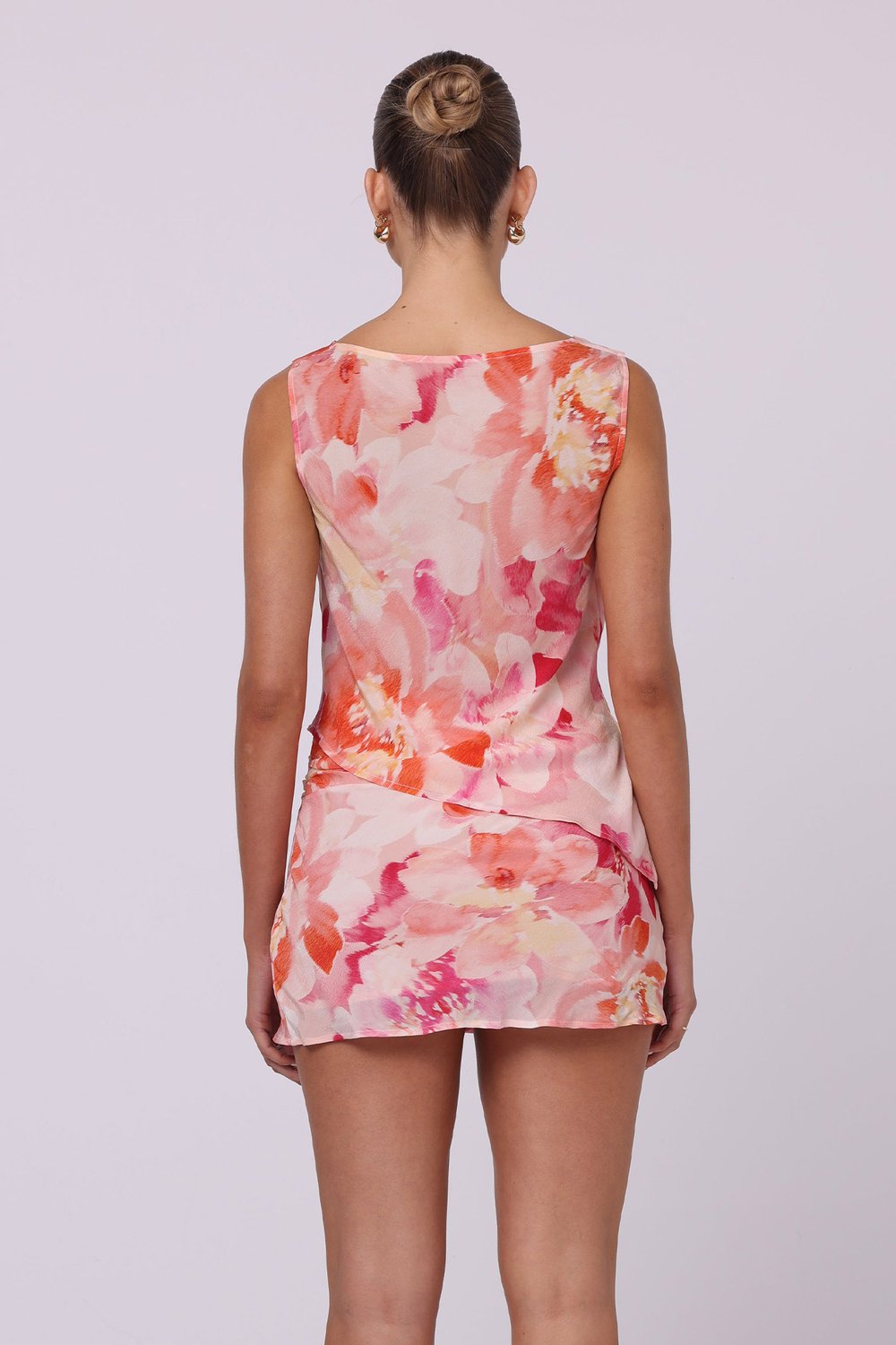 Reina Reversible Top Dahlia Floral