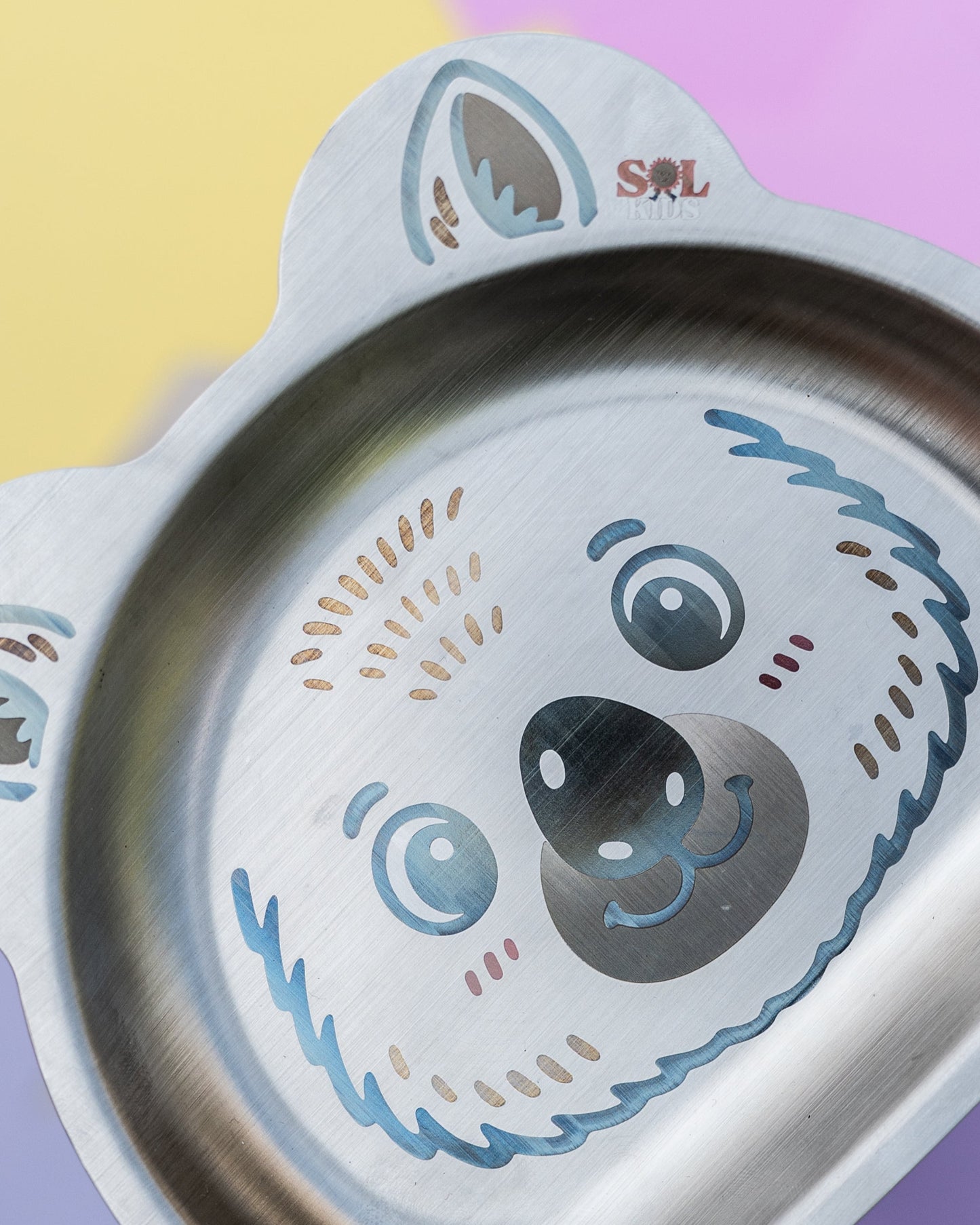 Small Stainless Steel Kids Plate