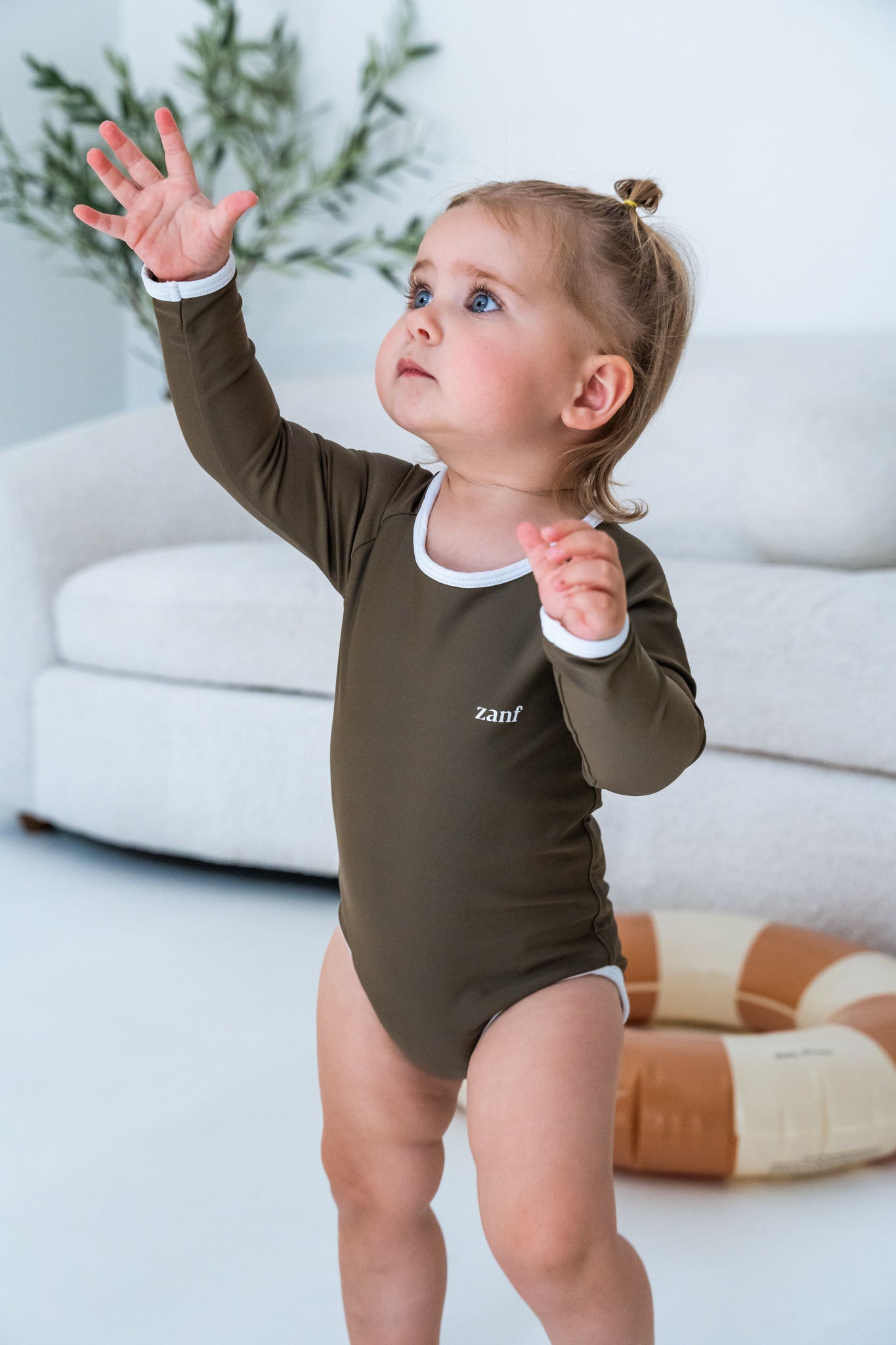 Girls Swimsuit - Olive