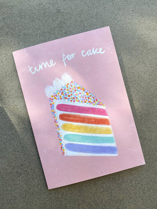 Time for Cake Birthday Card