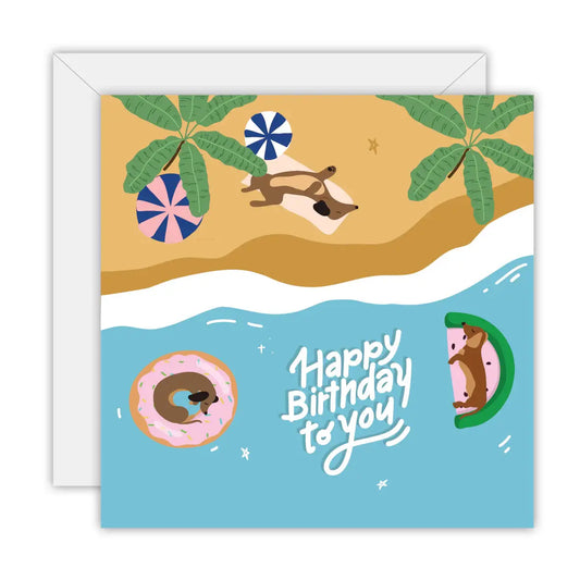 Sun, Sand & Sausage Dog: Rectange