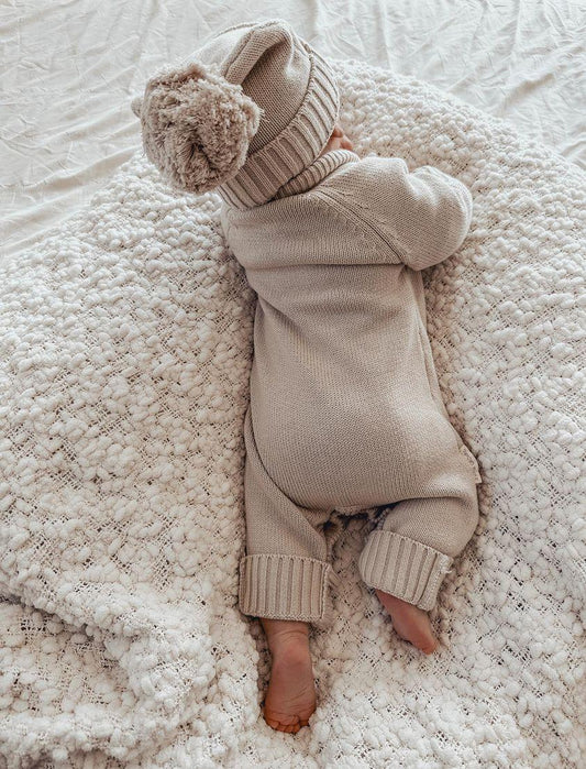 Mushroom Knit Romper