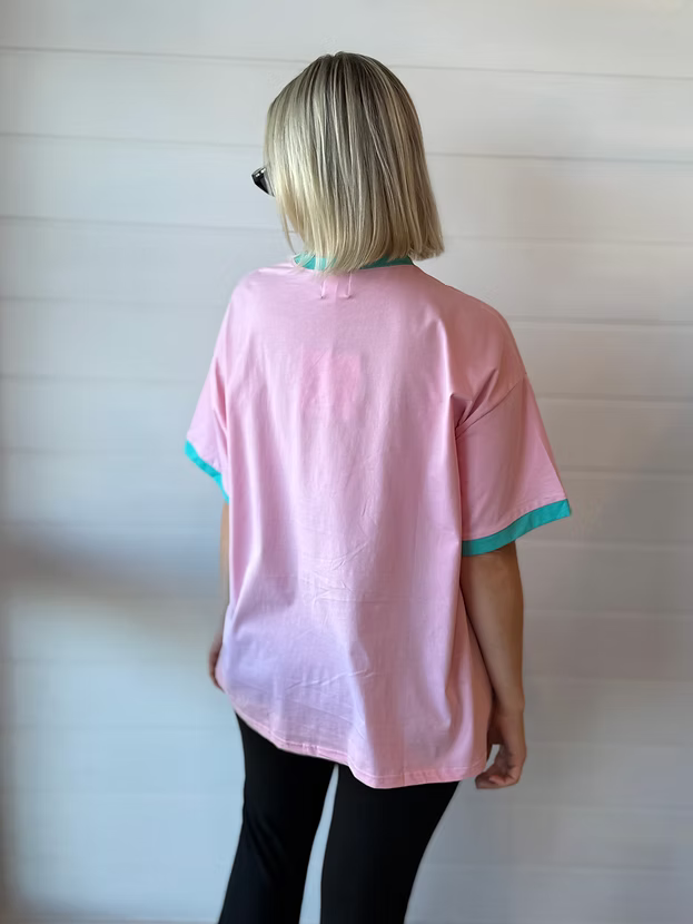 Mermaid Vino Club Tee - Pink