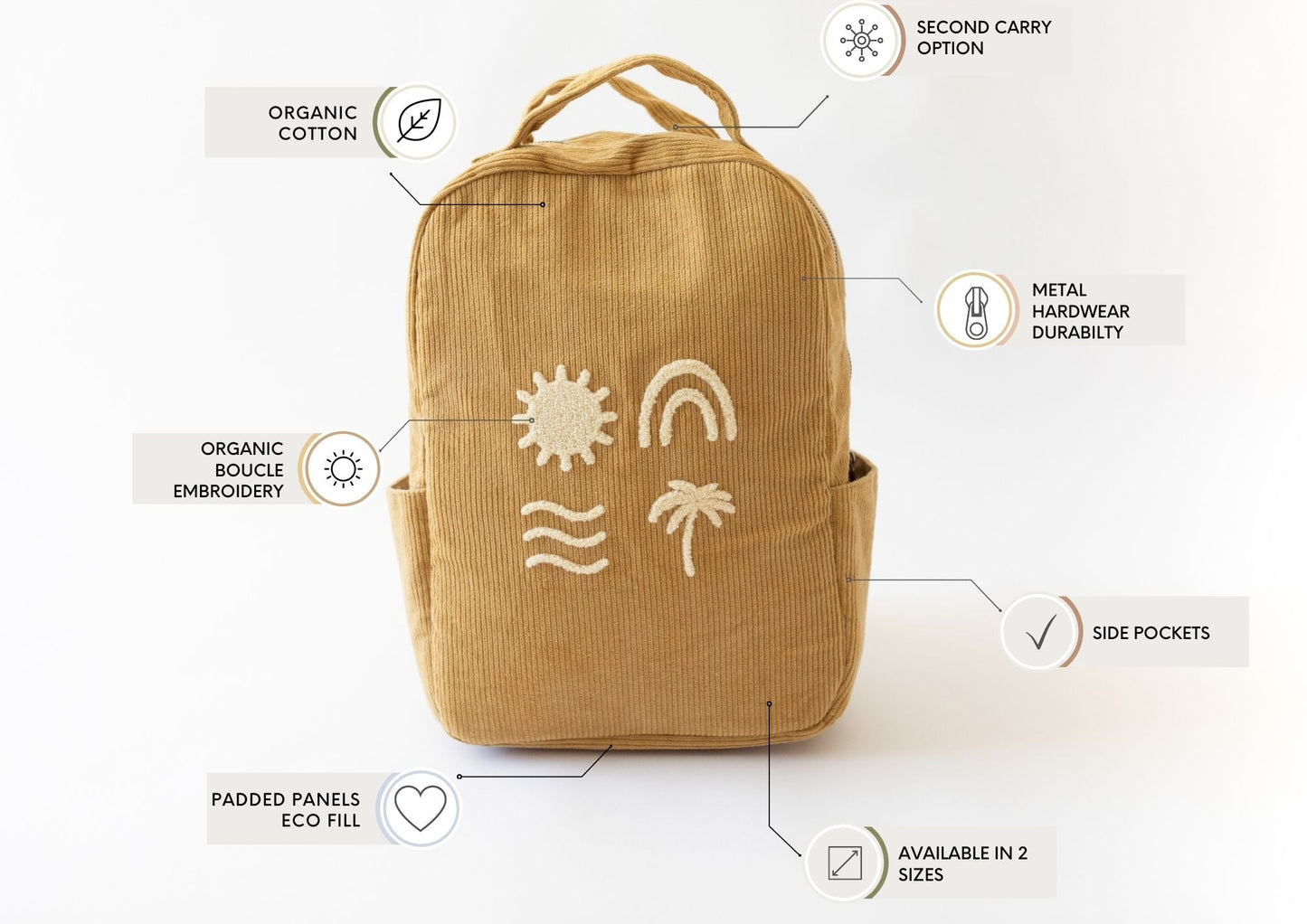 Solstice Organic Backpack Honey