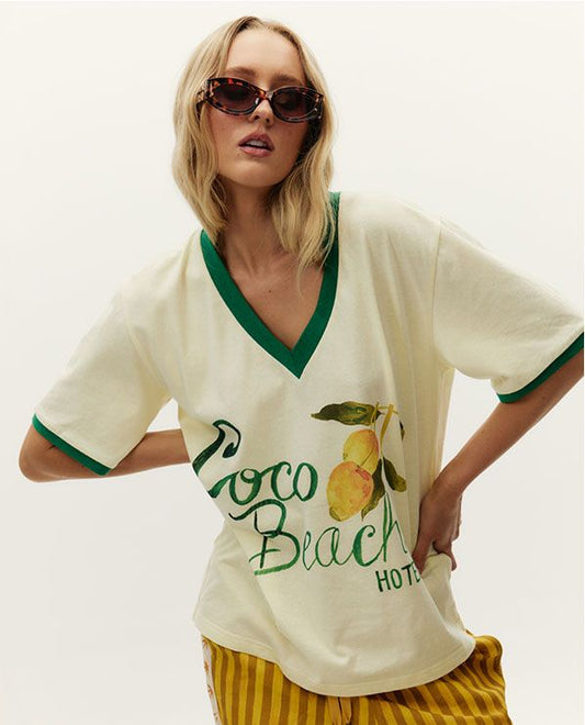 Coco Beach Hotel V-Neck Tee