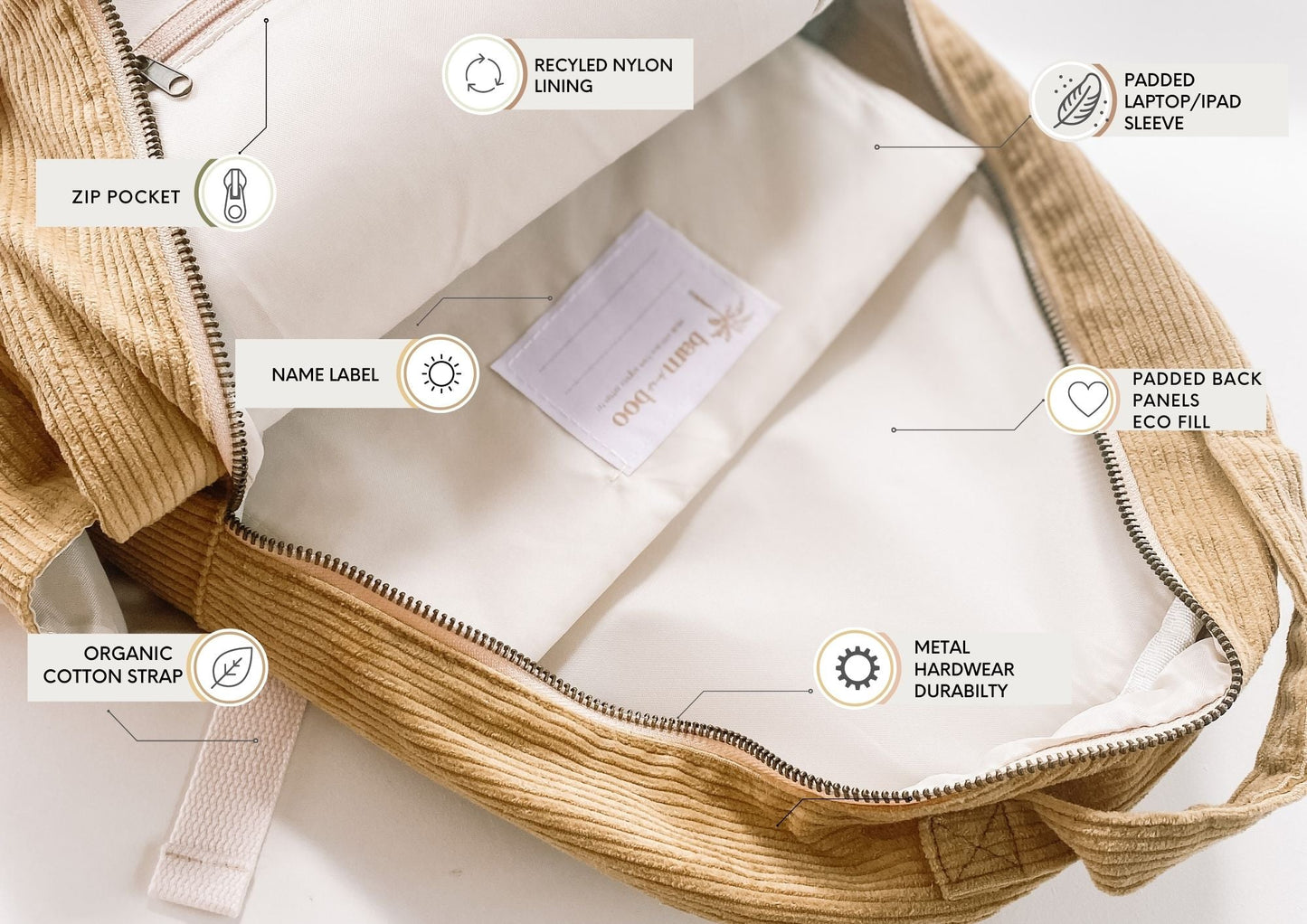 Solstice Organic Backpack Honey