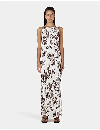Mizzi Midi Dress Creme Floral