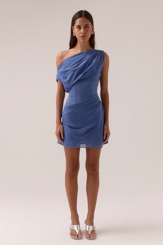 Ada Mini Dress - Dusk Blue