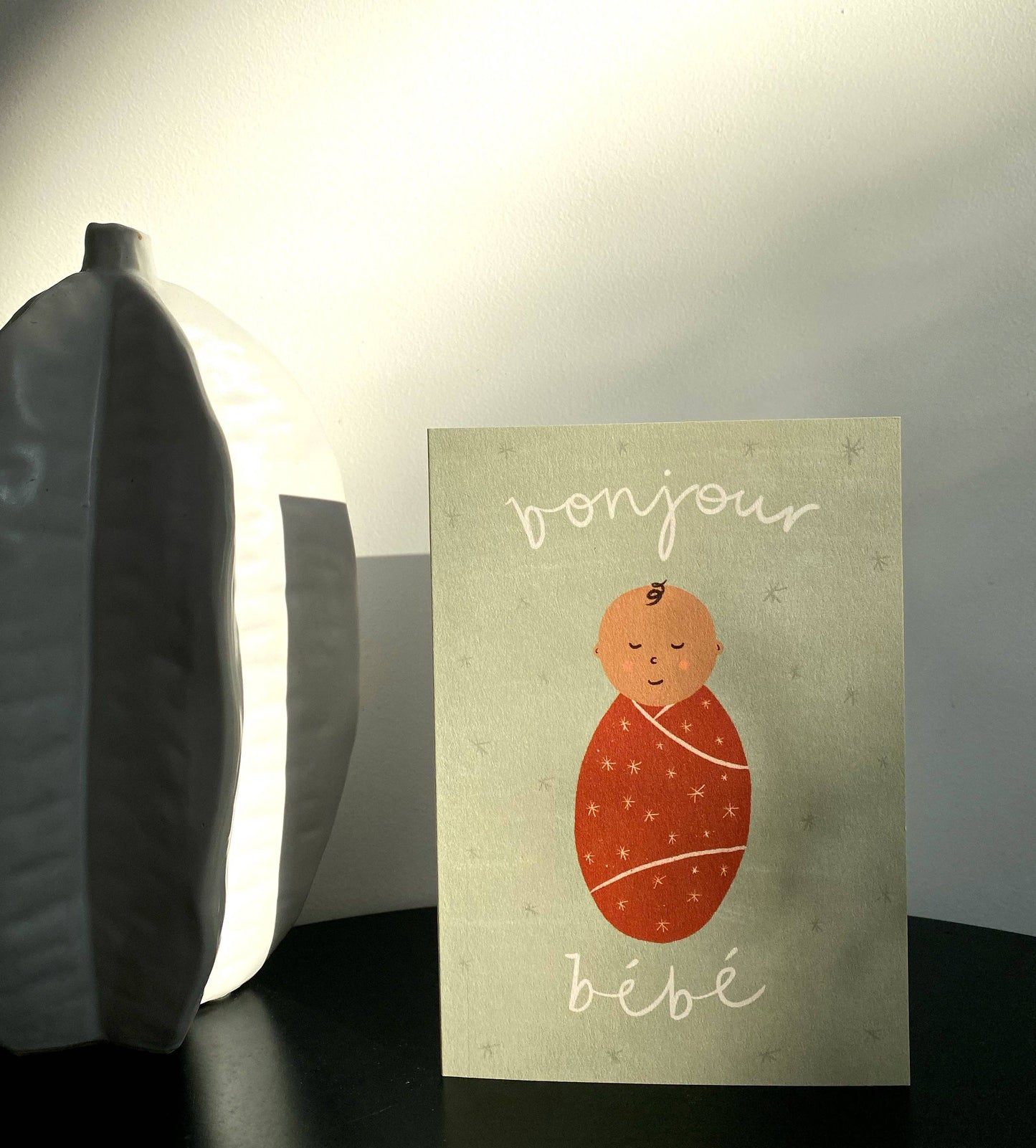 Bonjour Bebe Green Baby Card