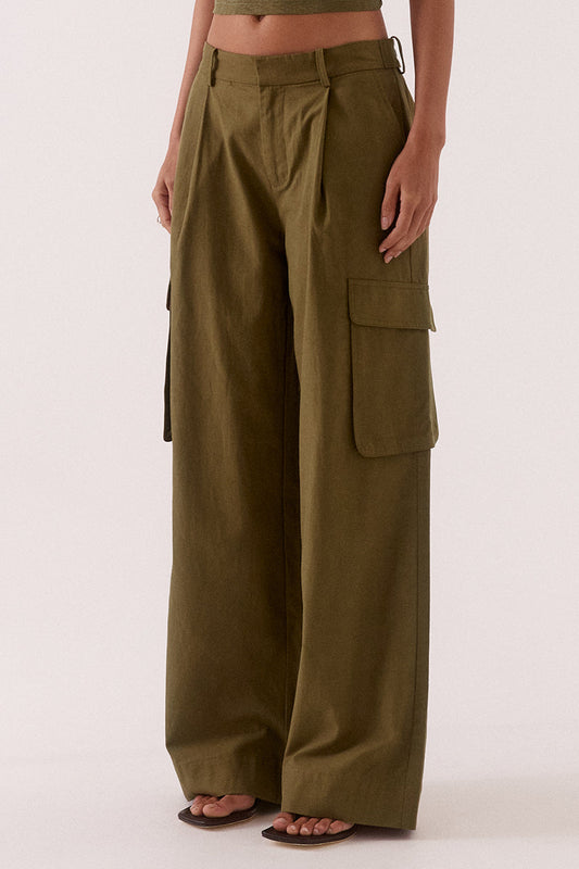 SABINE CARGO PANTS - KHAKI