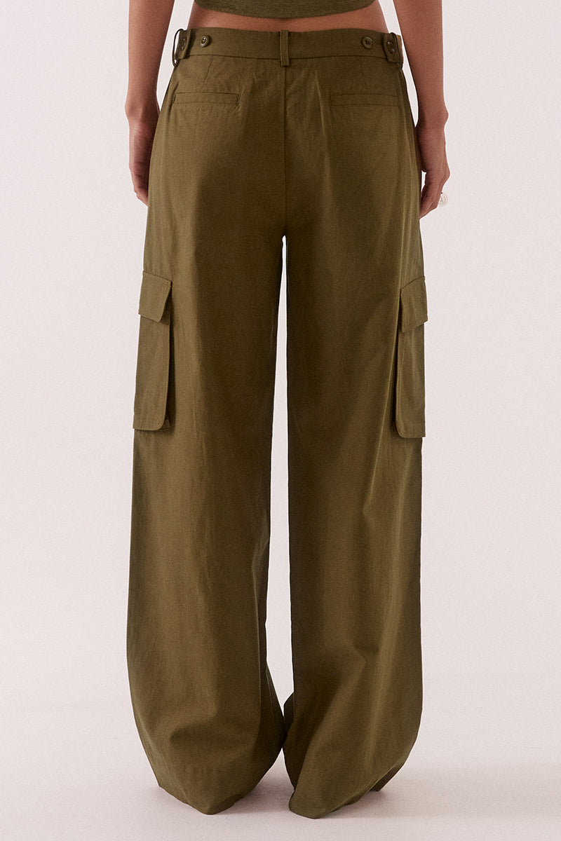 SABINE CARGO PANTS - KHAKI