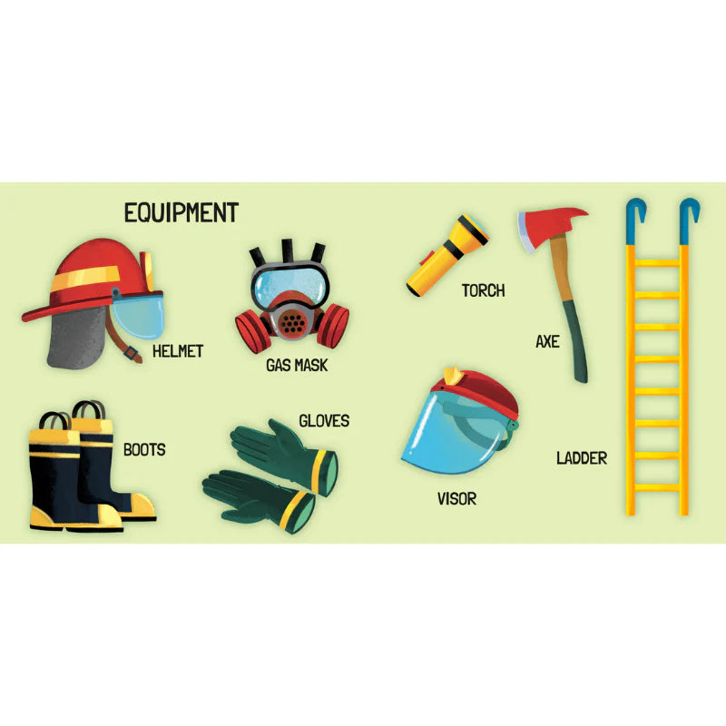 Sassi 3D Puzzle and Book Set - Learn Shapes Firefighters , 40 pcs