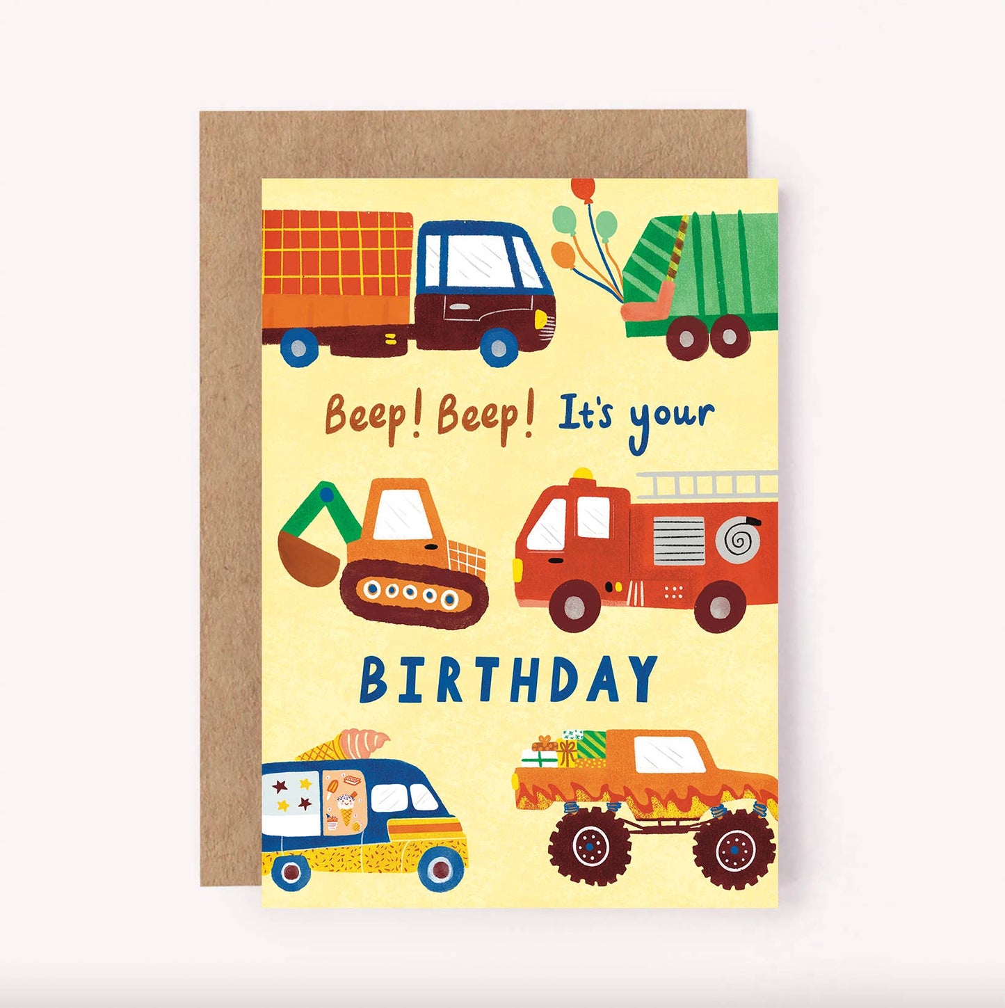 Vehicles Birthday Card
