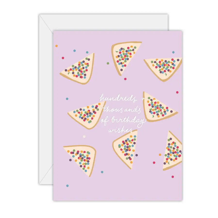 Fairy Bread Birthday Wishes - Greeting Card: Rectange
