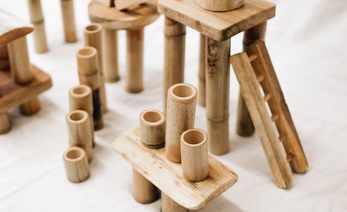 Bamboo Building Set (50 Pieces)