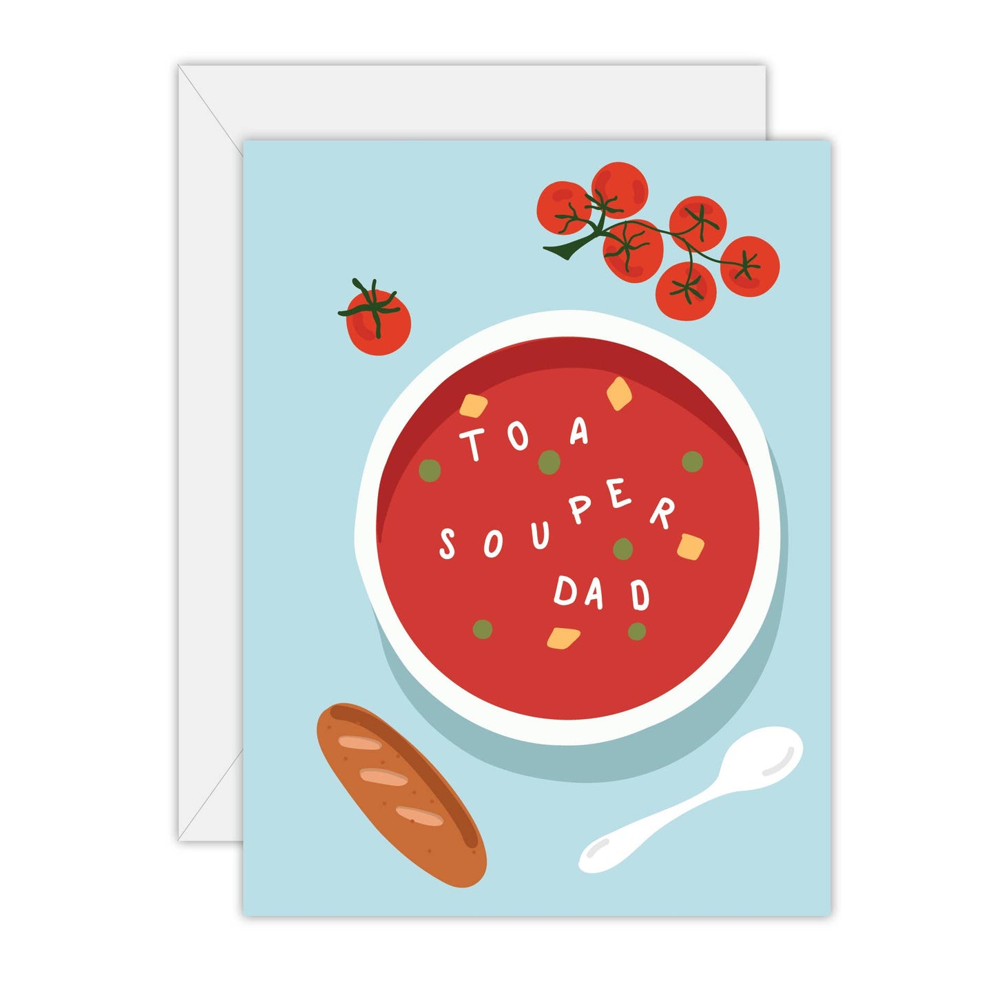 Souper Dad - Father - Greeting Card: Rectange
