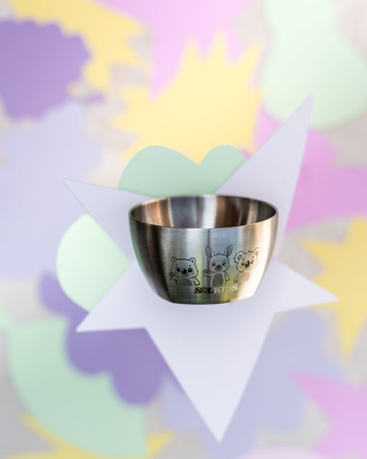 Aussie Buddies Stainless Steel Kids Bowl