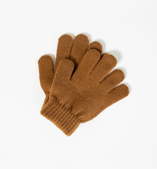 Organic Cotton Gloves Brown