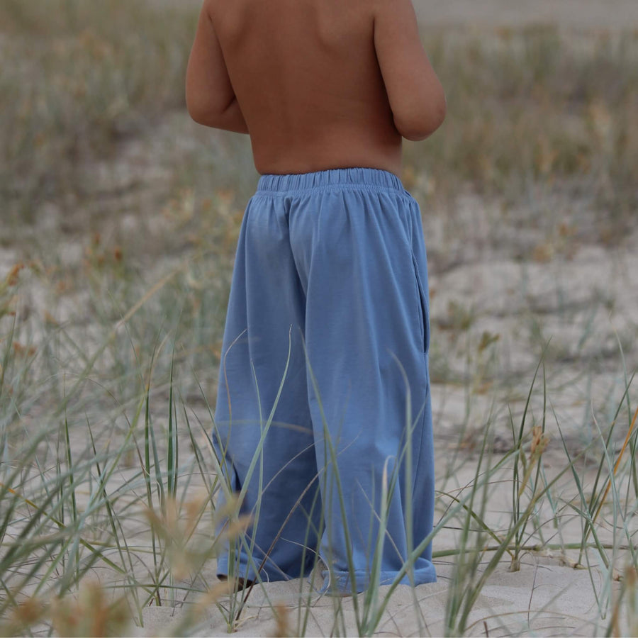 Wide Leg Pants - Powder Blue