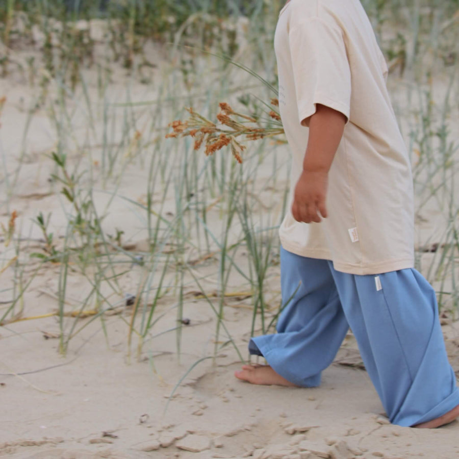 Wide Leg Pants - Powder Blue