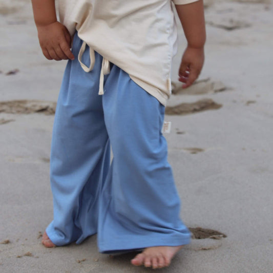 Wide Leg Pants - Powder Blue