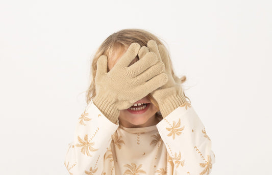 Organic Cotton Gloves Beige