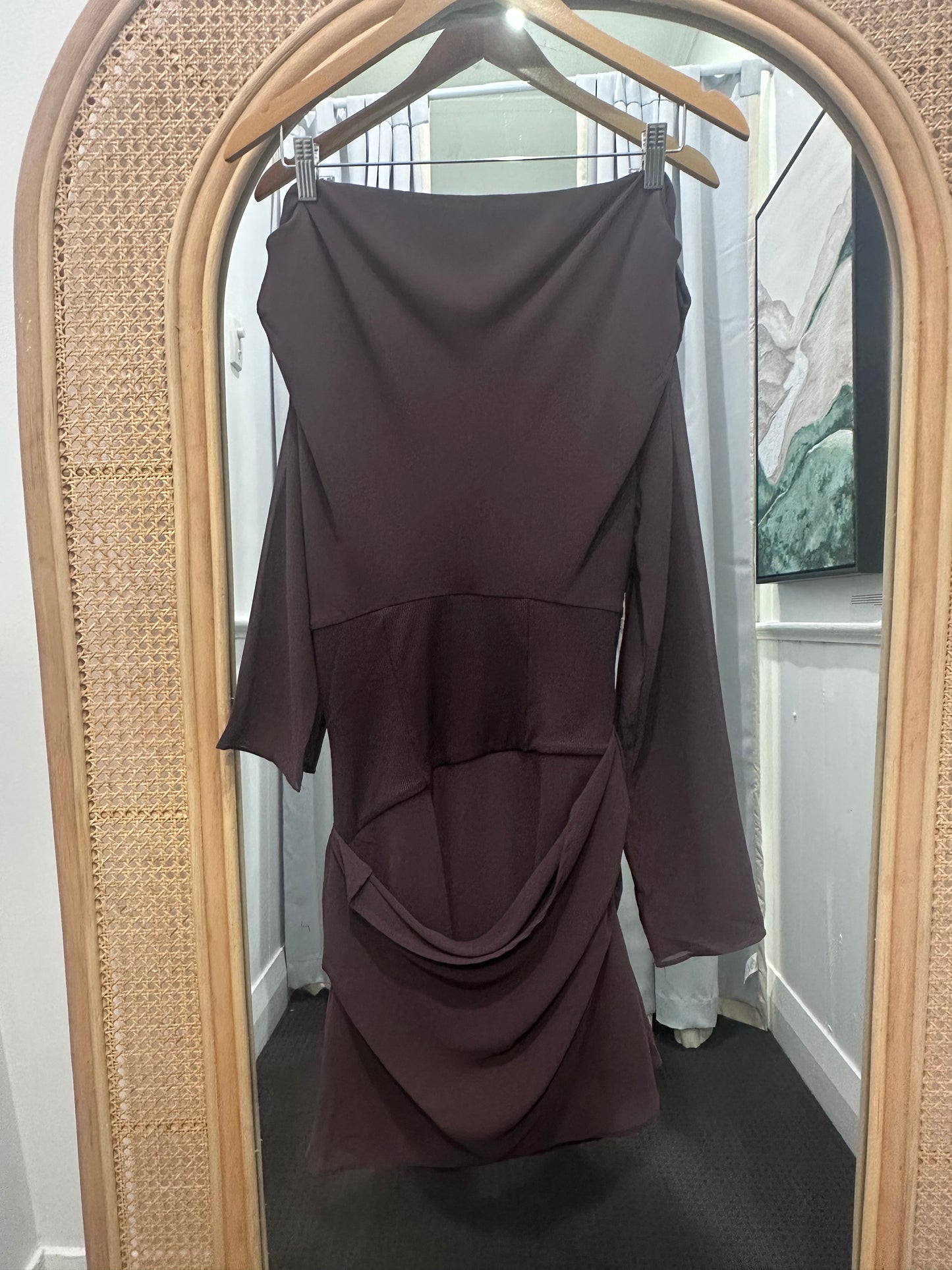 ADA LONG SLEEVE MINI - BROWN