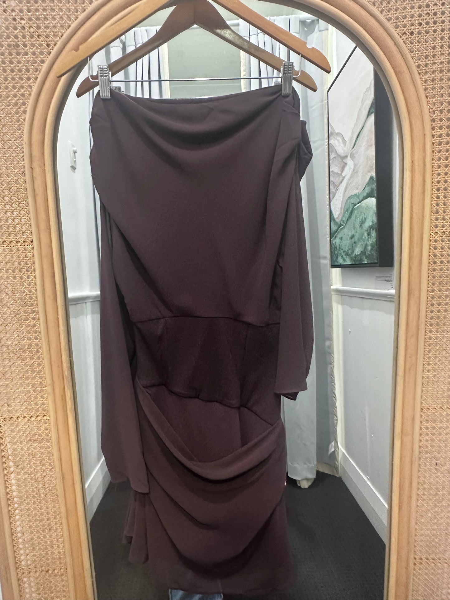 ADA LONG SLEEVE MINI - BROWN