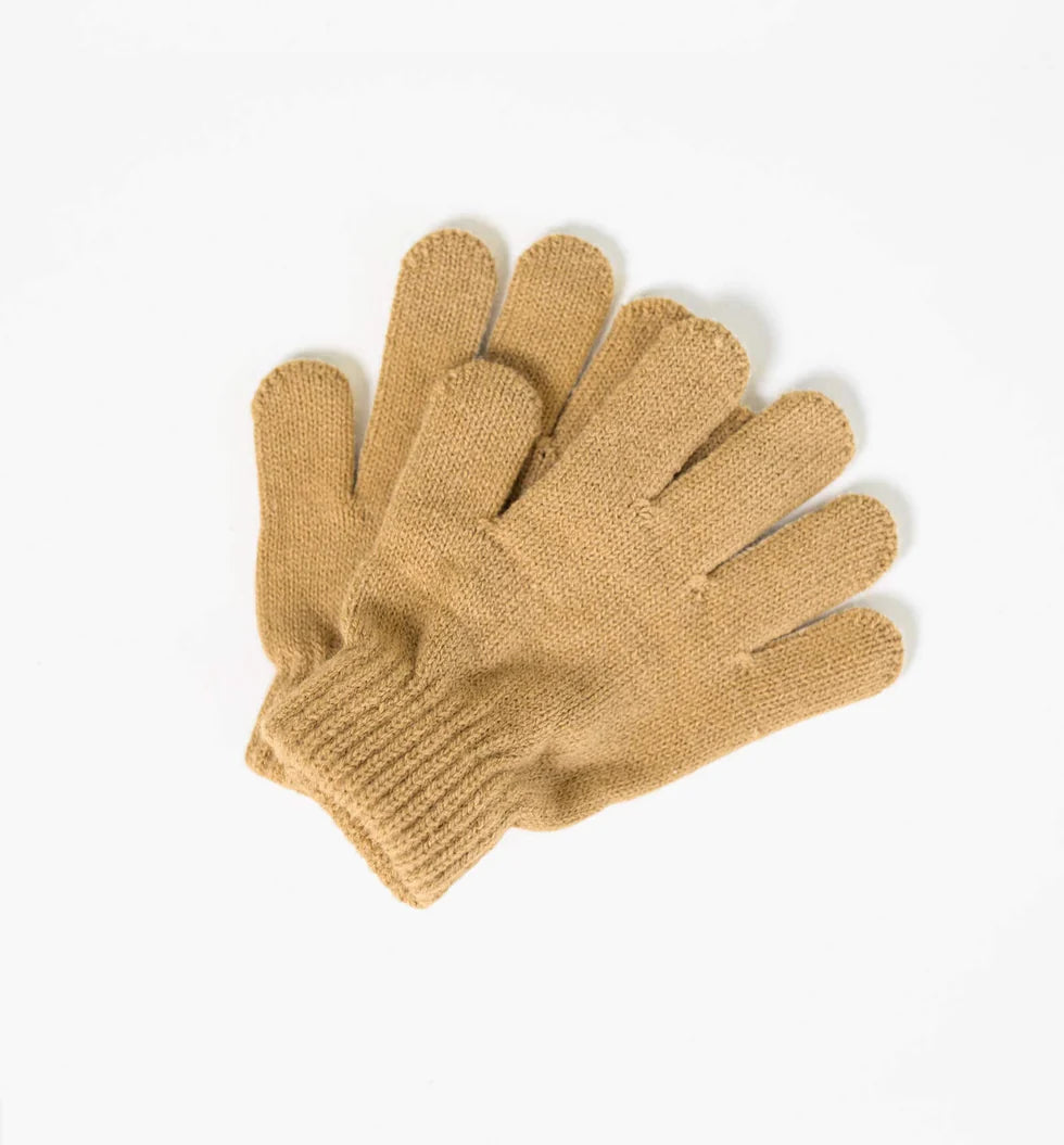 Organic Cotton Gloves Caramel