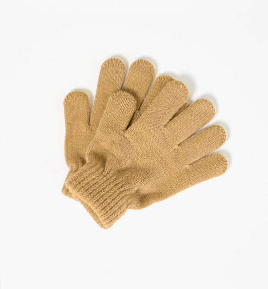 Organic Cotton Gloves Caramel