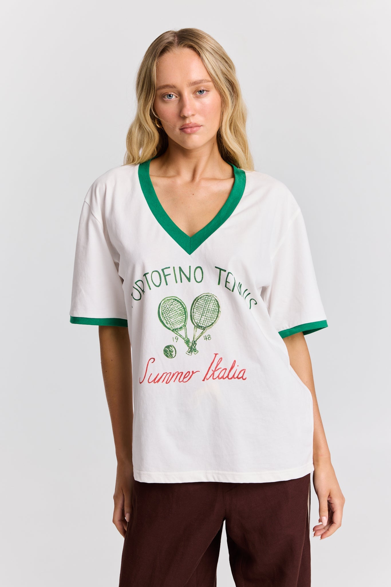 Portofino Tennis V-Neck Tee