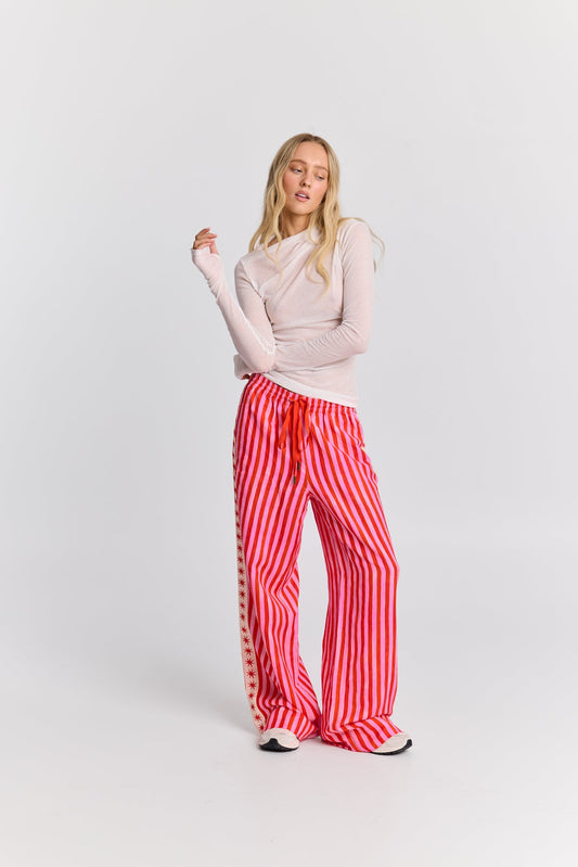 Cherry Ripe Linen Pant