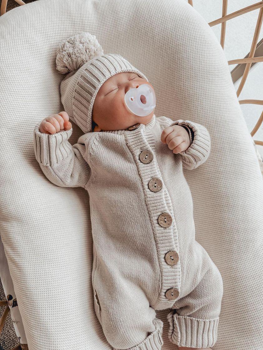 Mushroom Knit Romper