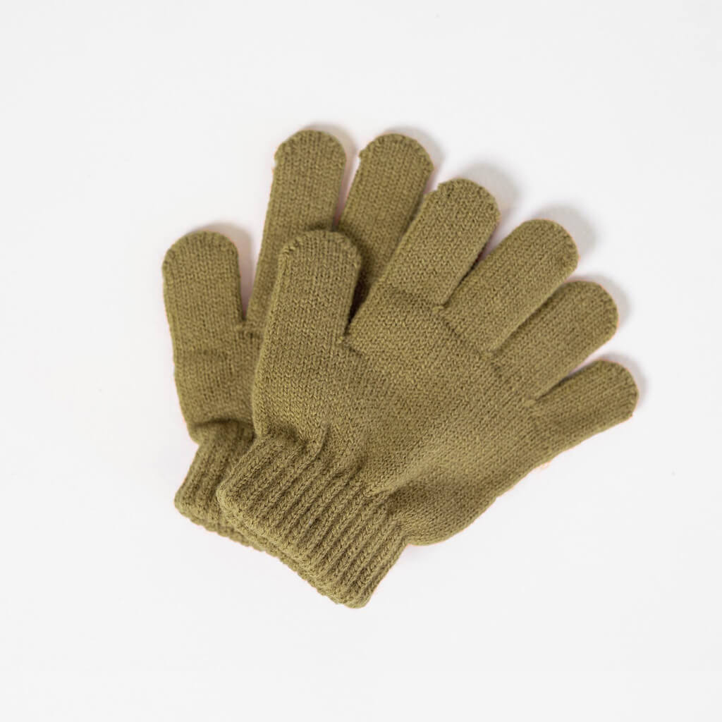 Organic Cotton Gloves Olive